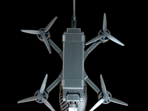 Quadcopter with grenade Modelo de impresión 3D