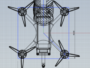 Quadcopter with grenade Modelo de impresión 3D