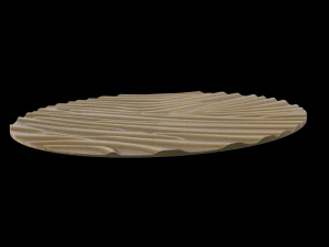 Pliegues de tela o bandera para el fondo. Modelo de impresión 3D