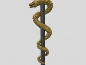 Writhing snake 3D 打印模型