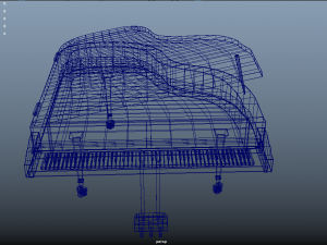 grand piano 3D Modell