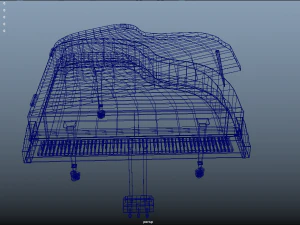 grand piano 3D Model