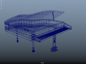 grand piano 3D Modell