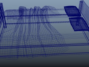 wooden bed 3D Model