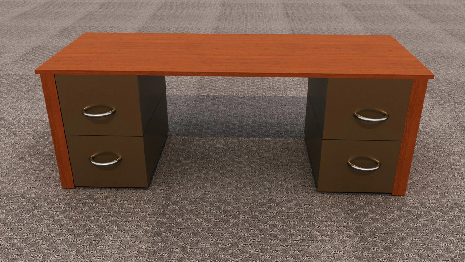 an office desk 3D Model .c4d .max .obj .3ds .fbx .stl .blend 