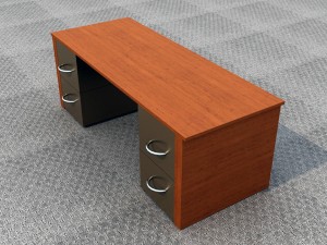 an office desk 3D Model