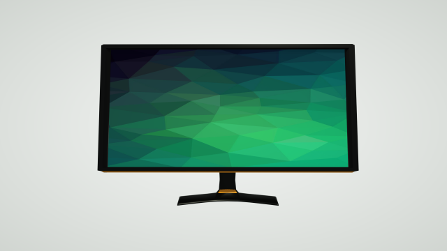 low poly modern monitor 3D मॉडल .c4d .max .obj .3ds .fbx .stl .blend 