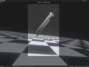 clouds sword 3D Модель