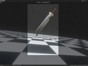 clouds sword 3D Model