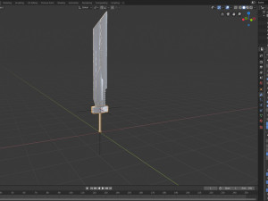 clouds sword 3D Модель