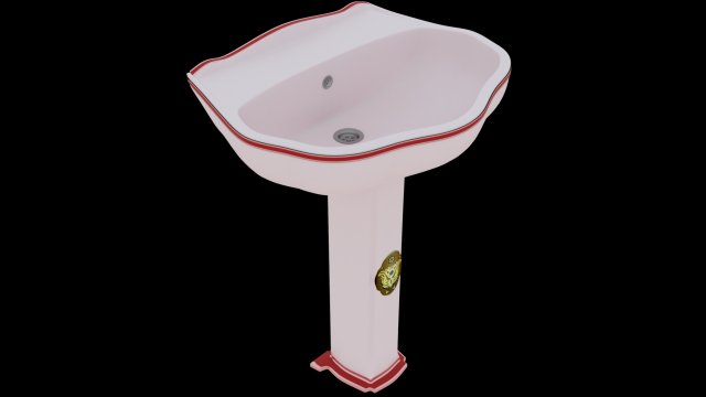 wasn basin 3D Model .c4d .max .obj .3ds .fbx .stl .blend