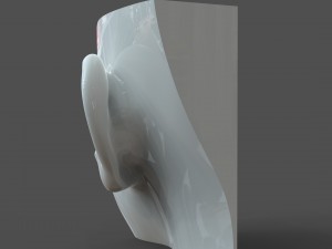 cad-friendly casual woman ear model f1p1d0v1ear 3D 模型