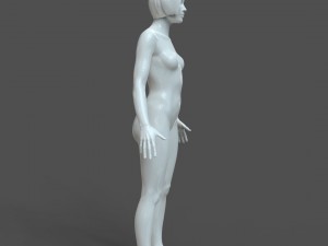 cad human body basic casual woman model f1p1d0v1 3D Model
