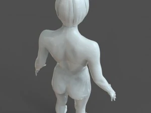 cad human body basic casual woman model f1p1d0v1 3D Model