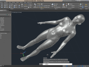 cad human body basic casual woman model f1p1d0v1 3D Model