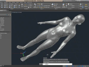 cad human body basic casual woman model f1p1d0v1 3D Model