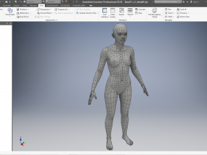 cad human body basic casual woman model f1p1d0v1 3D Model