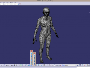 cad human body basic casual woman model f1p1d0v1 3D Model