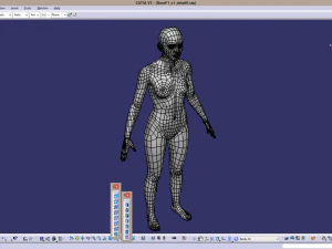 cad human body basic casual woman model f1p1d0v1 3D Model