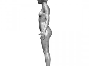 cad human body basic casual woman model f1p1d0v1 3D Model