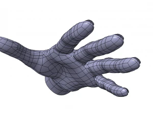 Cad-friendly casual woman hand model f1p1d0v1hand 3D Model