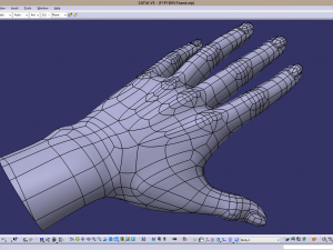 Cad-friendly casual woman hand model f1p1d0v1hand Modelo 3D