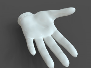 Cad-friendly casual woman hand model f1p1d0v1hand Modelo 3D