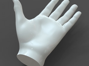 Cad-friendly casual woman hand model f1p1d0v1hand Modelo 3D