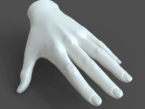 Cad-friendly casual woman hand model f1p1d0v1hand Modelo 3D