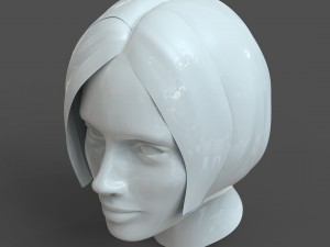 cad-friendly casual woman head model f1p1d0v1head Modelo 3D