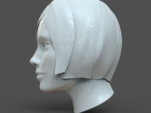 cad-friendly casual woman head model f1p1d0v1head 3D 模型