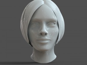 cad-friendly casual woman head model f1p1d0v1head 3D 模型