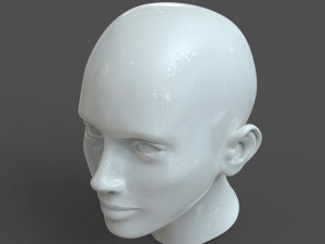 cad-friendly casual woman head model f1p1d0v1head 3D 模型