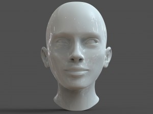 cad-friendly casual woman head model f1p1d0v1head 3D 模型
