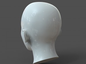 cad-friendly casual woman head model f1p1d0v1head 3D 模型