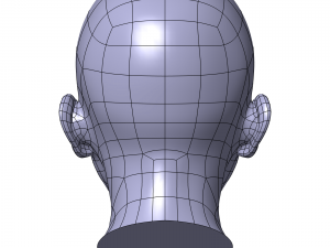 cad-friendly casual woman head model f1p1d0v1head 3D 模型