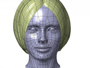 cad-friendly casual woman head model f1p1d0v1head 3D 模型