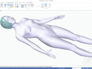 Cad realistic casual woman model with genital details f1p1d2v1 3D Model