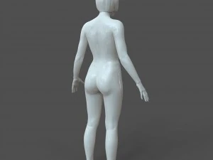 Genital detayları ile cad ger&ccedil;ek&ccedil;i g&uuml;ndelik kadın modeli f1p1d2v1 3D Model