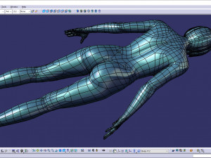 Cad realistic casual woman model with genital details f1p1d2v1 3D Model
