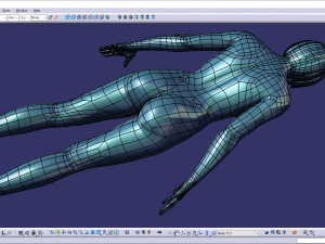 Genital detayları ile cad ger&ccedil;ek&ccedil;i g&uuml;ndelik kadın modeli f1p1d2v1 3D Model