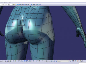 Cad realistic casual woman model with genital details f1p1d2v1 3D Model
