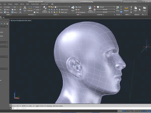 cad-friendly man head model m1p1d0v1head 3D Model