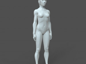 cad-friendly young female model f4p2d0v1 Modelo 3D
