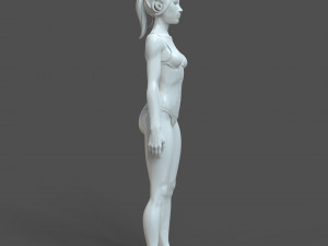 cad-friendly young female model f4p2d0v1 Model 3D