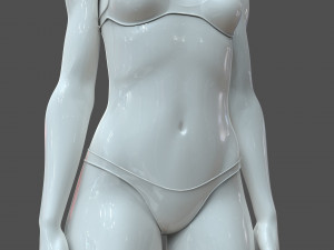 cad-friendly young female model f4p2d0v1 Model 3D