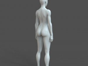 cad-friendly young female model f4p2d0v1 Model 3D