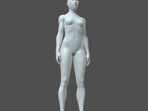 cad-friendly young female model f4p2d0v1 Model 3D
