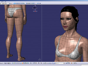 cad-friendly young female model f4p2d0v1 Model 3D