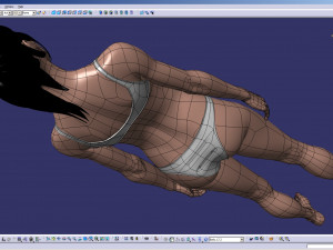 cad-friendly young female model f4p2d0v1 Model 3D